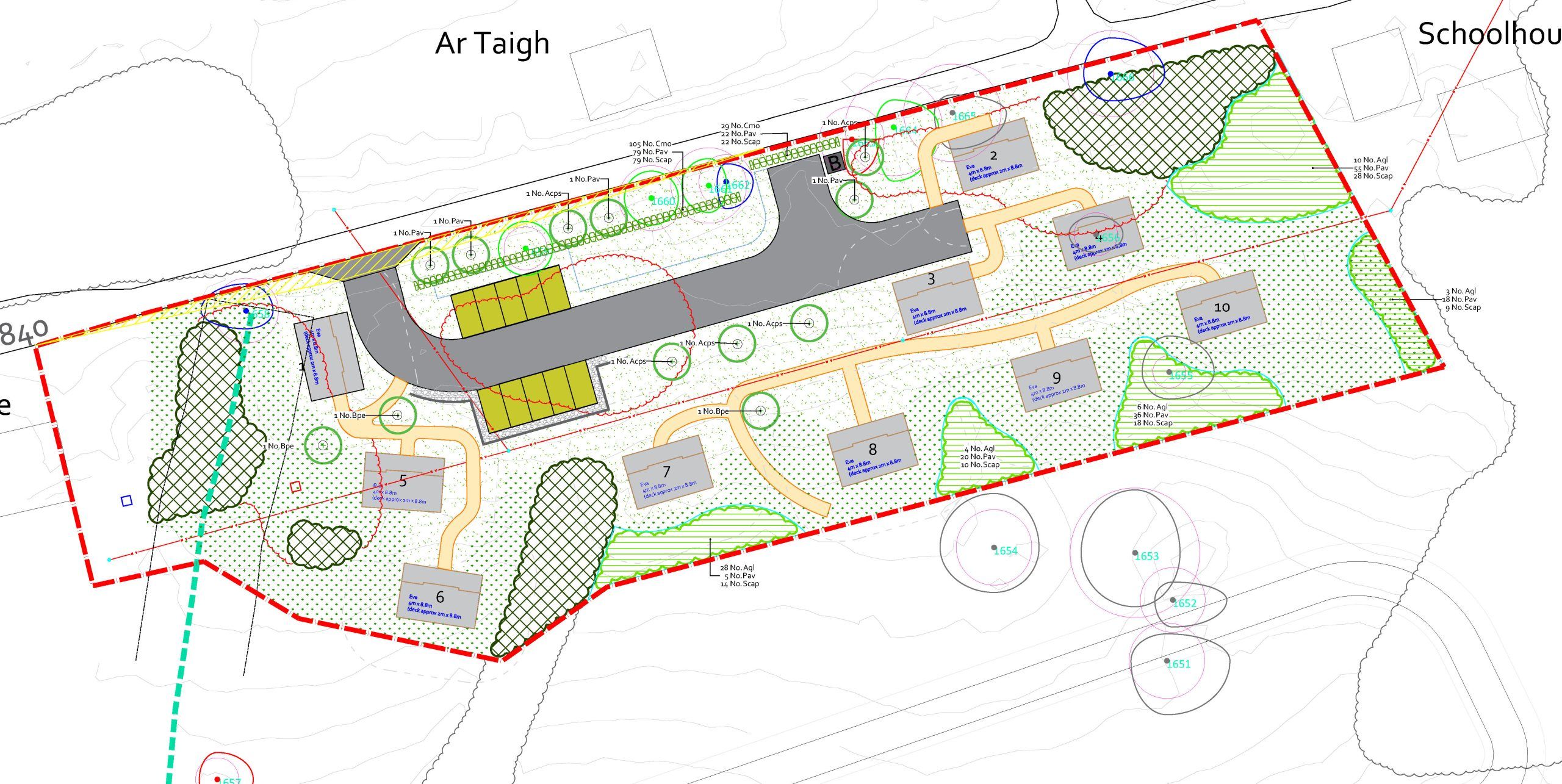 Portsonachan Rev D Landscape Layout and Planting Plan